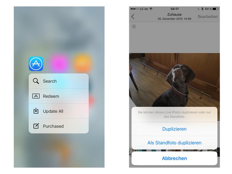 Live Photos können unter iOS 9.3 auch als Standfotos gespeichert werden