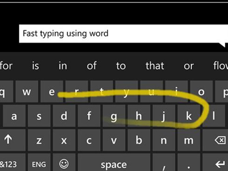 Microsoft Word-Flow-Tastatur