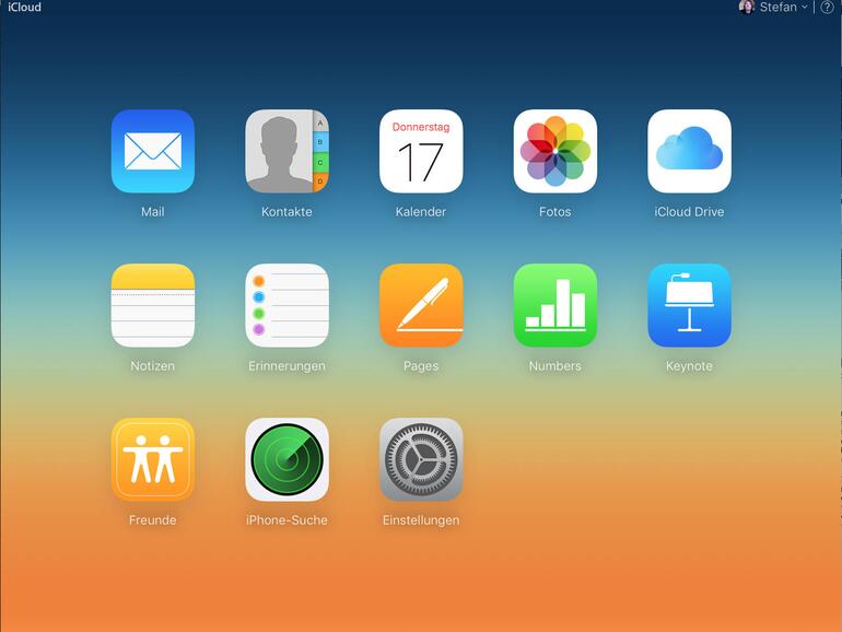 Auf alle in iCloud gespeicherten Daten kannst du auch vom Webbrowser unter iCloud.com und mit deiner Apple-ID zugreifen.