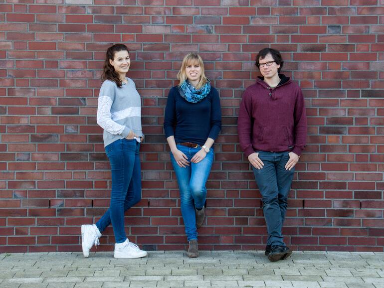 Das Flowy-Apps-Team: Luisa Grenz, Annika Schulz, Torben Haase
