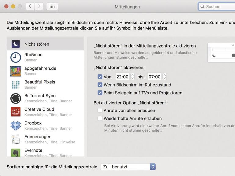 In den Einstellungen kannst du den „Nicht stören“-Modus planen. In dieser Zeit sind alle Benachrichtigungen deaktiviert und lenken dich nicht ab.