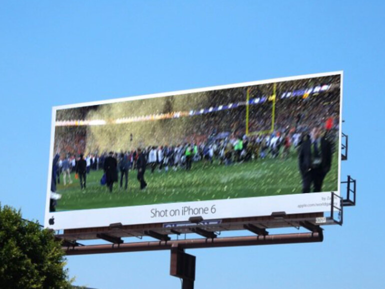 So sähe das Fail-Foto als Reklametafel aus.