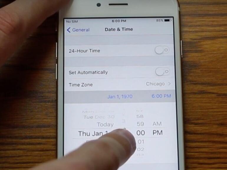 Niemand sollte den Bug auf einem iOS-Gerät &quot;ausprobieren&quot;