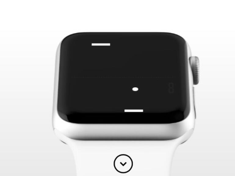 Tiny Game of Pong auf der Apple Watch
