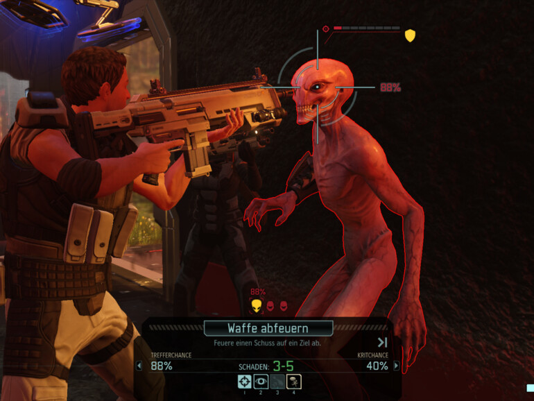 Das typische XCOM-Gefühl stellt sich spätestens dann ein, wenn ein Schuss mit 98 Prozent Trefferwahrscheinlichkeit mehr als einmal danebengeht…