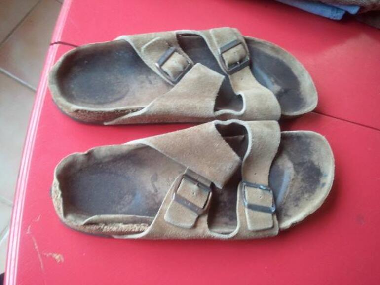 Ausgetretene Birkenstock-Sandalen von Steve Jobs