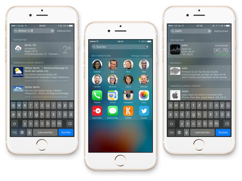 Apple hat die Suche in iOS 9 deutlich aufgebohrt