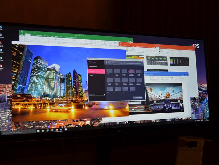 Die "Arbeitsflächen" lassen sich frei anordnen