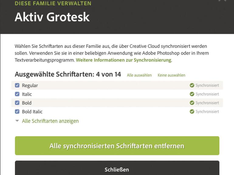 Fehlende Schriften werden nachgeladen.