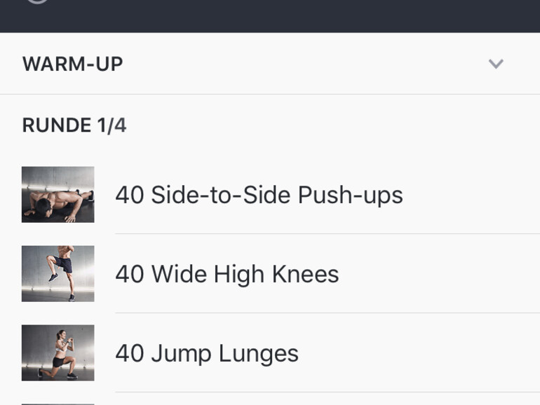 Durch den Klick auf „Start“ beginnt der Sprachcoach, den Nutzer durch die verschiedenen Übungen zu leiten.
