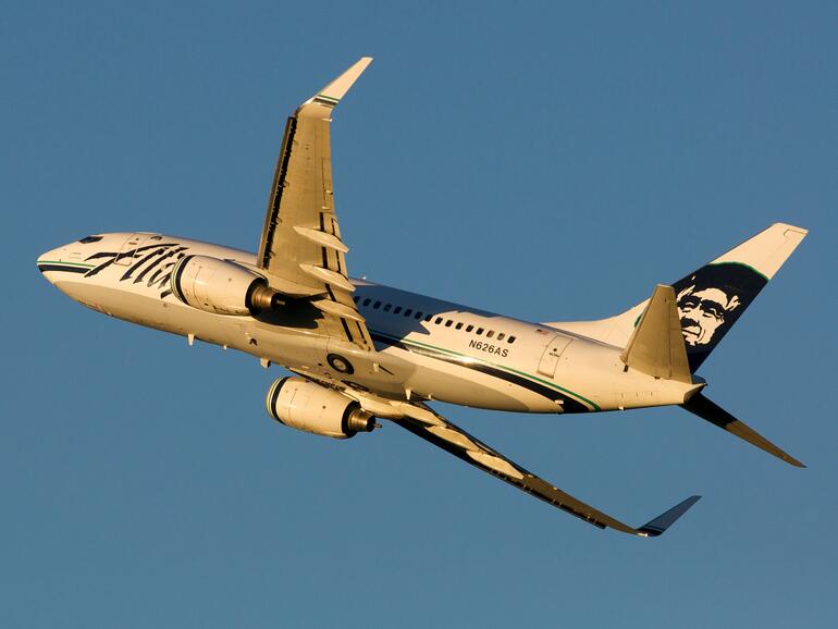 Feuer an Bord eines Flugzeugs von Alaska Airways