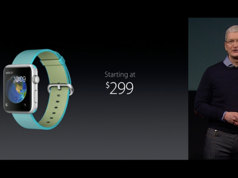 Außerdem wird die Apple Watch deutlich günstiger