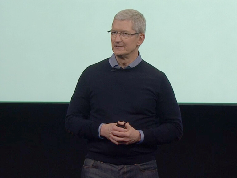 Tim Cook nutzte die Eröffnung des März-Events für ein ernstes Thema