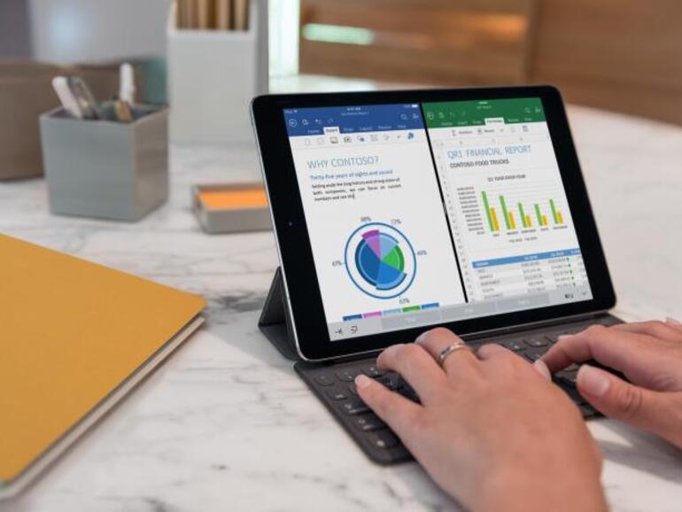 Das kleine iPad Pro mit Tastatur 