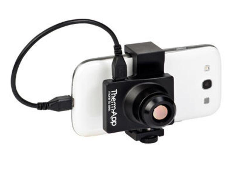 Praktisch ist die Einblendung der wärmsten und kältesten Stelle bei der Seek Compact.