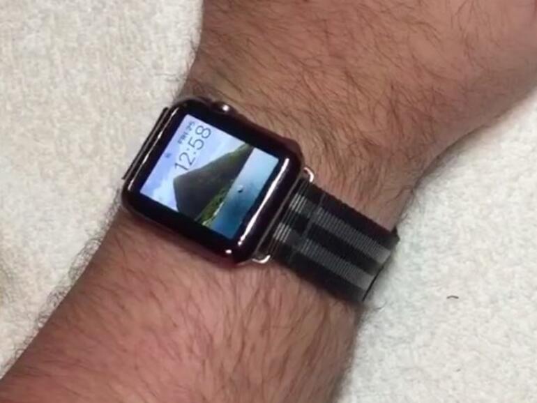 Selbst gebautes Uhrarmband für die Apple Watch