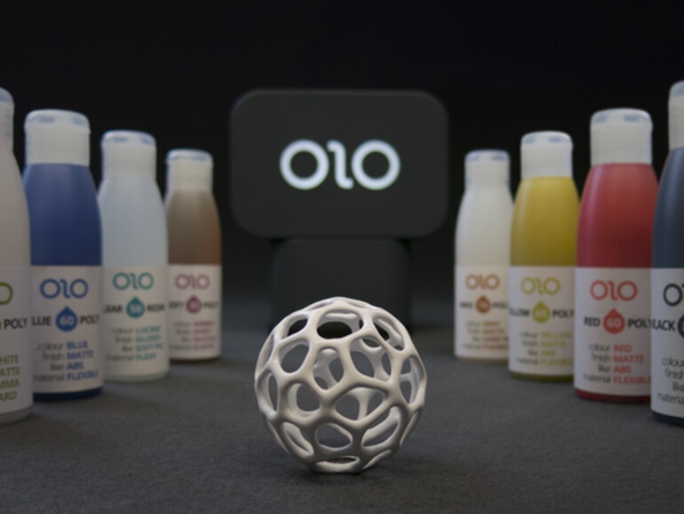 OLO mit Harzen und gedrucktem Gegenstand