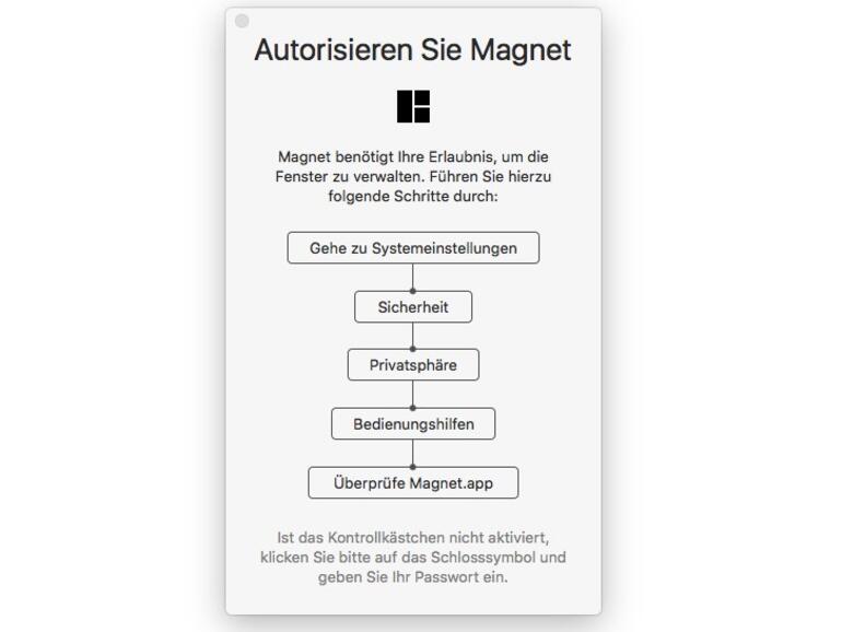 Installation des Fenstermanagers Magnet