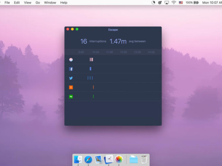 Escape by FocusList analysiert, wie leicht sich Nutzer von der Arbeit ablenken lassen