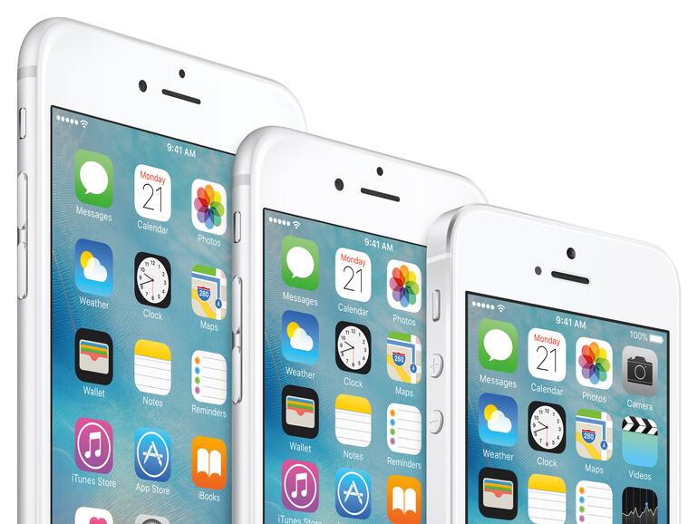 Die Qual der Wahl: iPhone 6s Plus, iPhone 6s, iPhone SE.