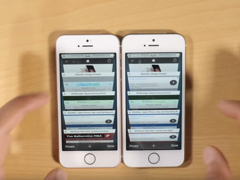 Der größere Arbeitsspeicher des iPhone SE macht sich bemerkbar