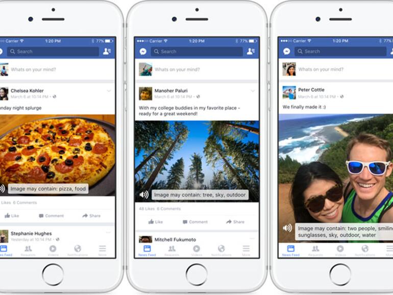 Facebook bietet Sehbehinderten eine neue Hilfestellung an