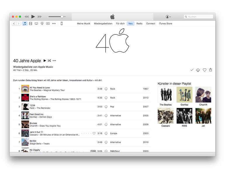 Apple Werbung Musik Liste veröffentlicht Mac Life