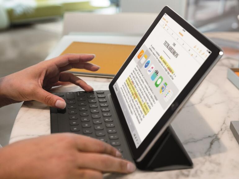 Das Smart Keyboard macht das iPad Pro mehr als nur ein Konsumgerät