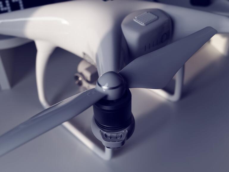 Es muss nicht mehr geschraubt werden, die Propeller lassen sich deshalb in wenigen Sekunden anbringen