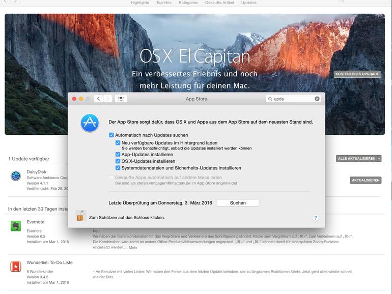 Große System- oder App-Updates und Downloads sind nichts für unterwegs. Am besten in den Einstellungen vor der Abreise deaktivieren.