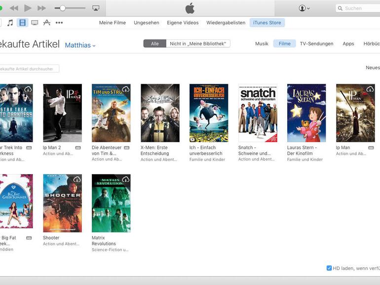 Der iTunes Store weiß, was mit Ihrer ID gekauft wurde, und erlaubt den erneuten Download.