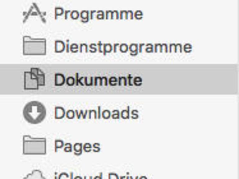 Auf dem Mac nisten sich die Cloud-Speicher in der Finder-Seitenleiste ein.