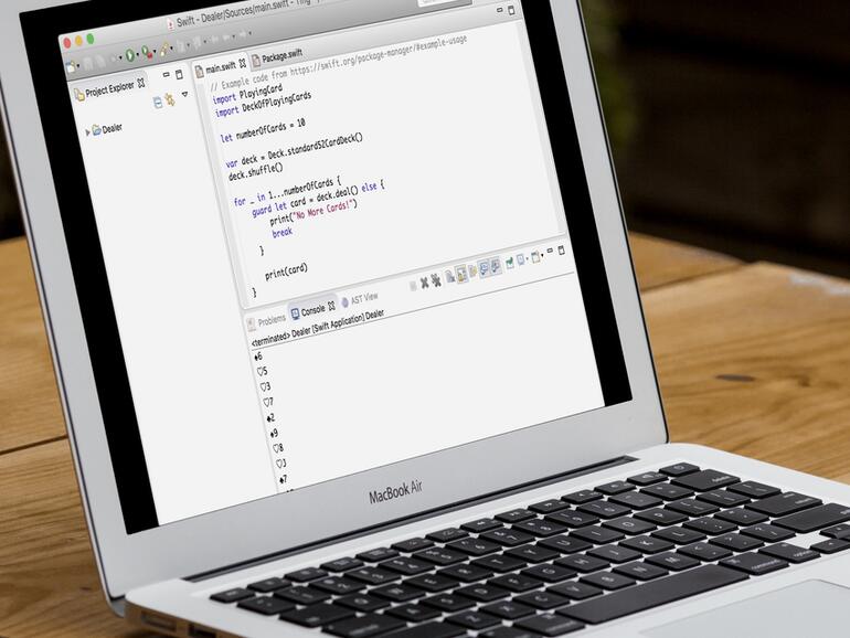 Montage: Tifig-Screenshot auf MacBook Air.