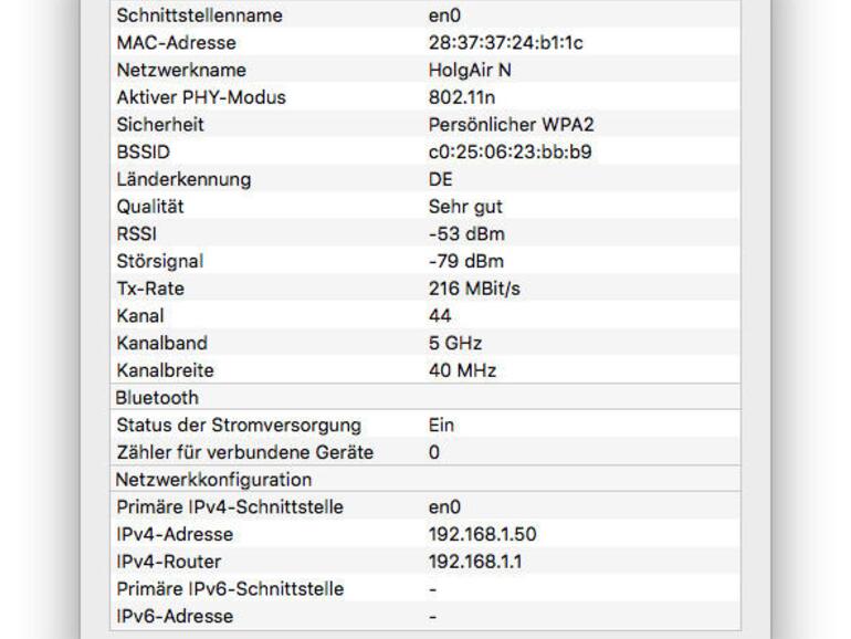 Während der Assistent dem Anwender meist wenig nutzt, finden sich im Fenster-Menü viele nützliche Tools wie Informationen, ein Leistungsmesser, der den zeitlichen Verlauf aufzeichnet, und ein Scanner, der alle umgebenden Netze detailliert aufzeigt.