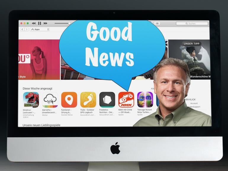 Montage: Phil Schiller hat gute Neuigkeiten für App-Store-Entwickler