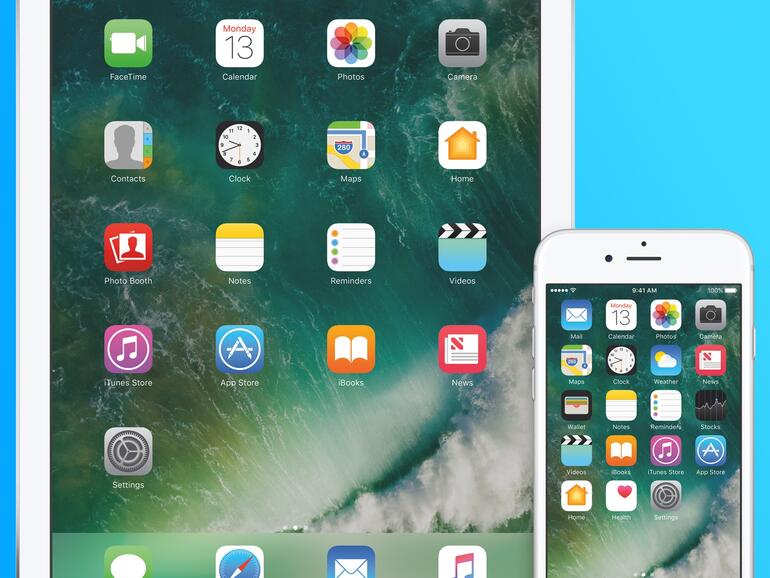 iOS 10 auf iPad und iPhone.