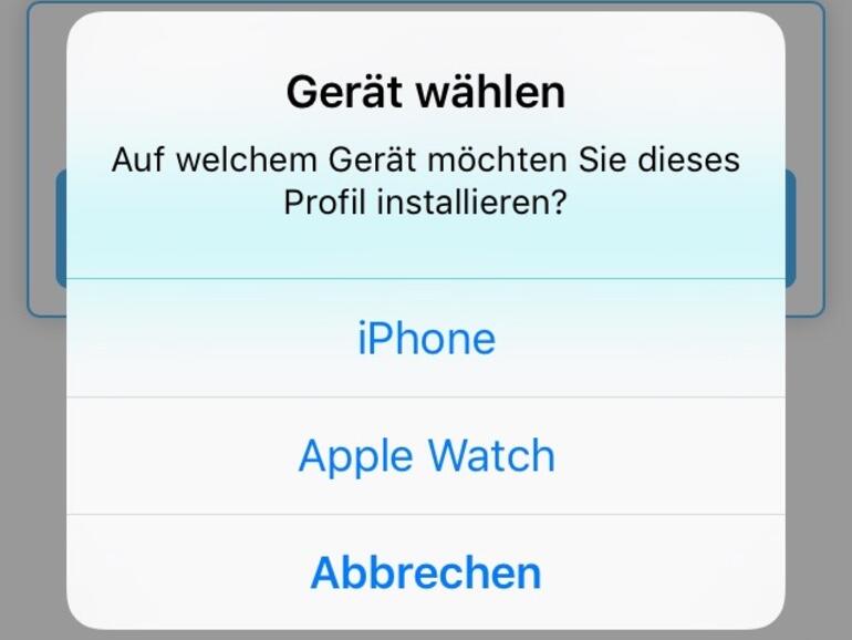 Profil für iOS 10 auf iPhone installieren