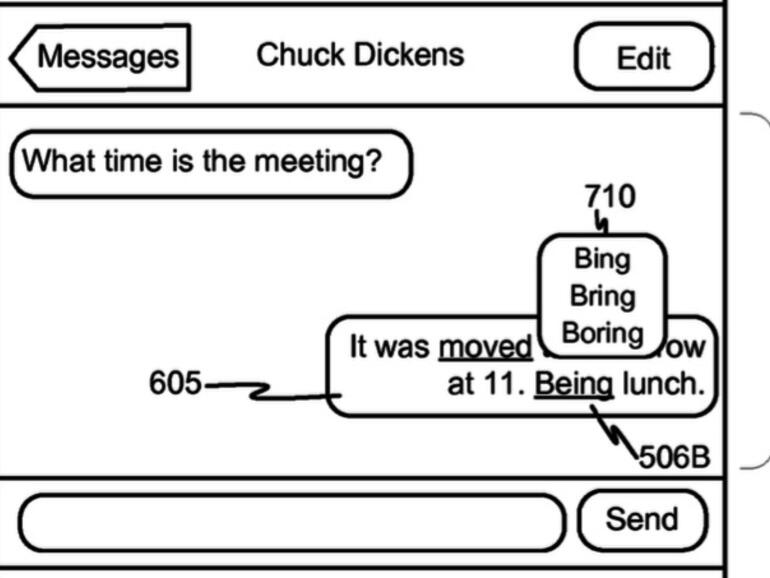 Patentantrag 20160117299 zur Korrektur der Autokorrektur