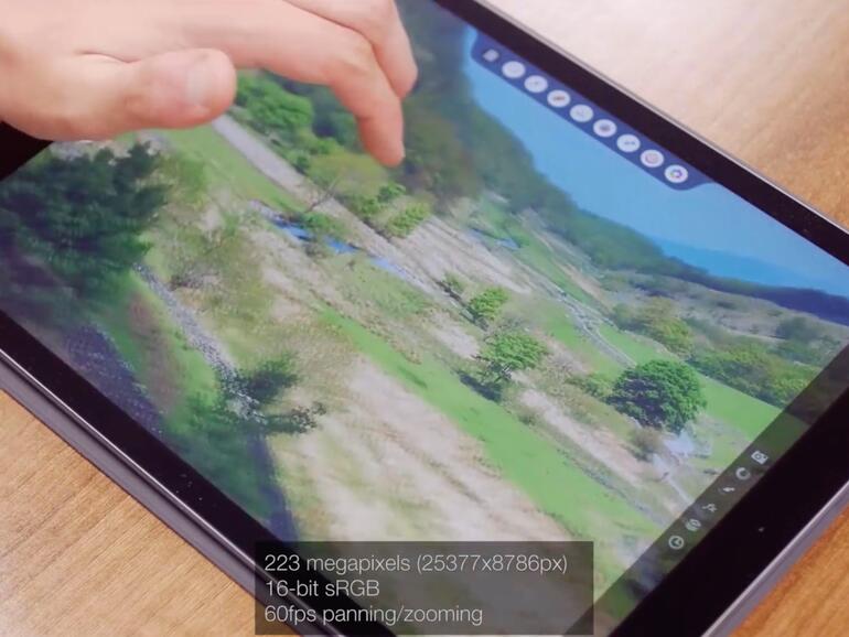 Schnelles Zoomen und Ändern des Bildausschnitts