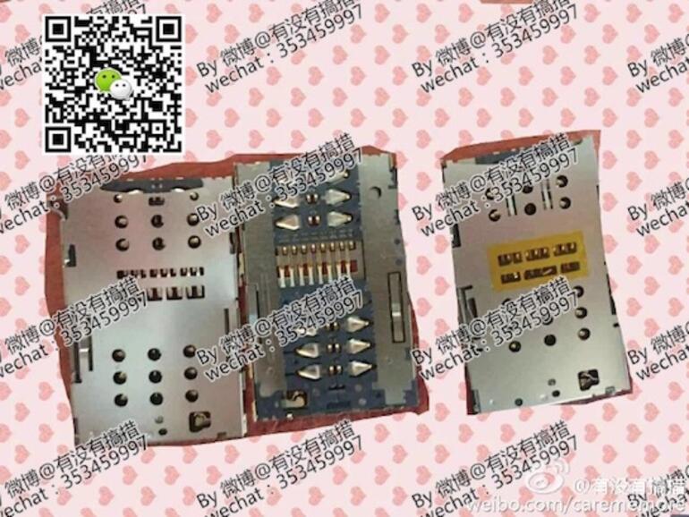 Angeblicher Dual-SIM-Schacht des iPhone 7/iPhone 7 Plus