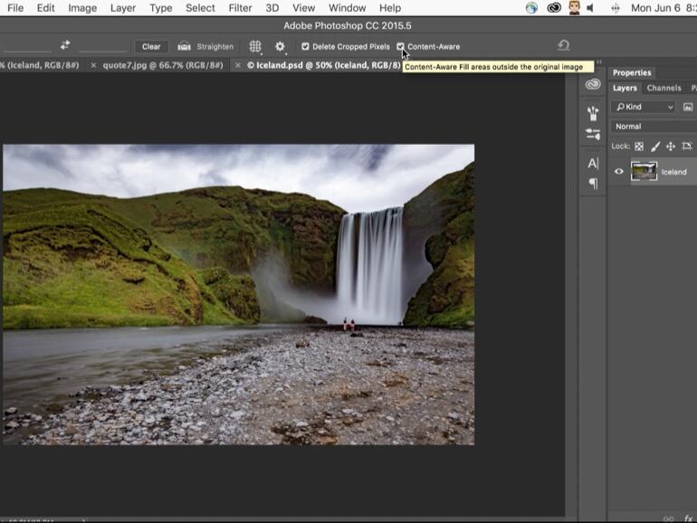 Content-Aware Crop in Photoshop