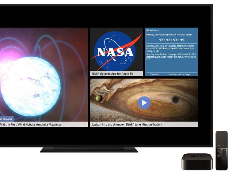 Die NASA-App gibt es ab sofort auch für Apple TV 4