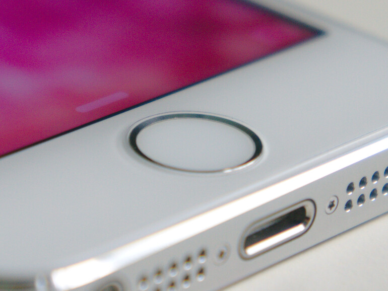 Homebutton mit Touch ID auf dem iPhone 5s