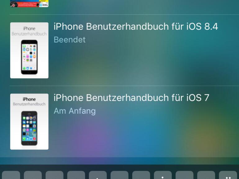Über die Suche lassen sich PDFs in iBooks finden und auch gleich öffnen.