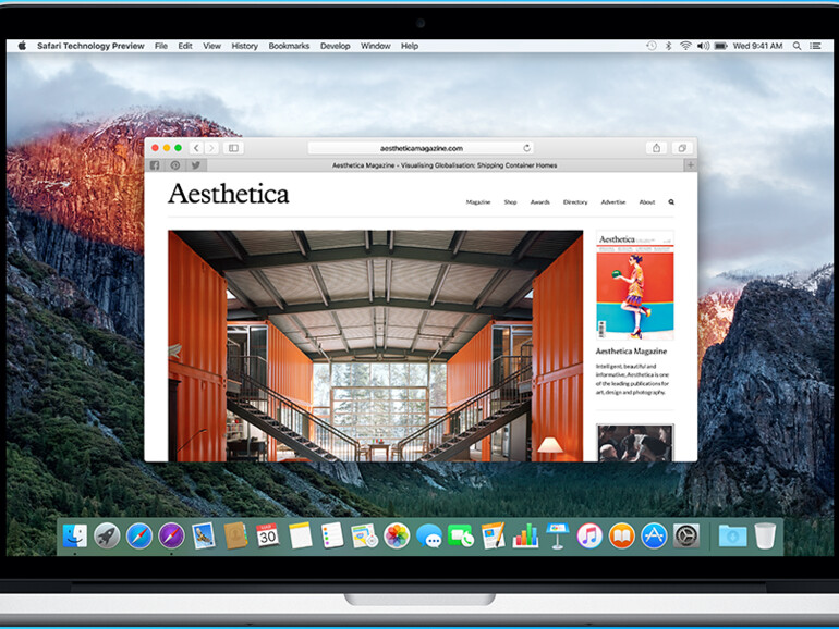 Safari 10 wir es zusammen mit macOS Sierra geben