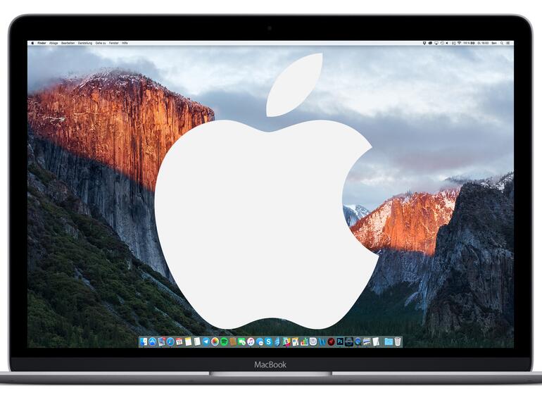 Apple-Logo auf dem Mac