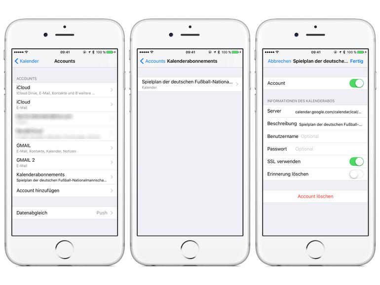Das Löschen nimmt hingegen etwas mehr Zeit in Anspruch