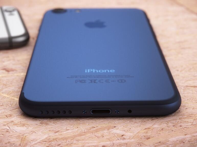 Rendergrafik zeigt iPhone 7 in Blau