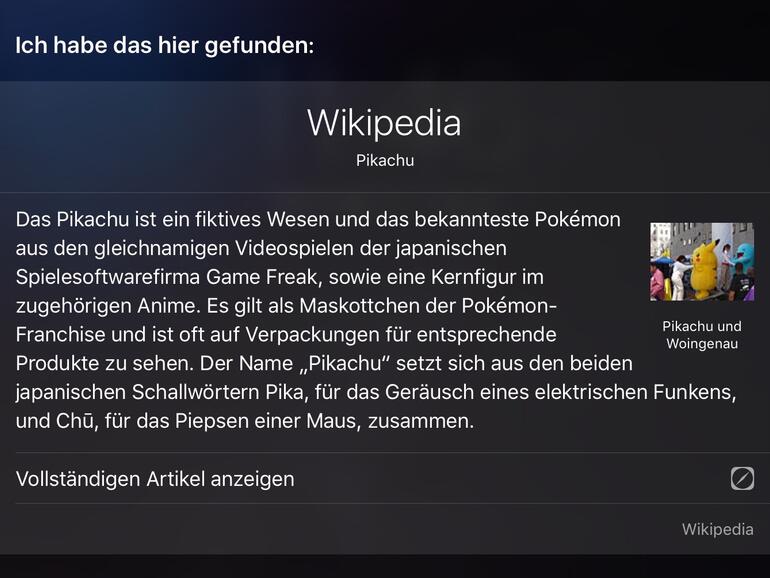 Pokémon Go und Siri