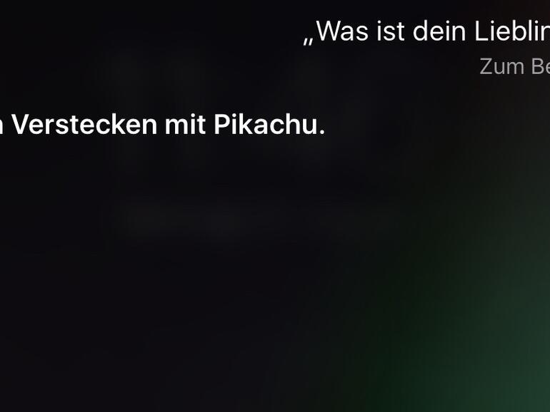 Pokémon Go und Siri